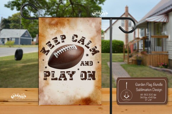 American Football Garden Flag Yard Sign: Graphics for Crafts