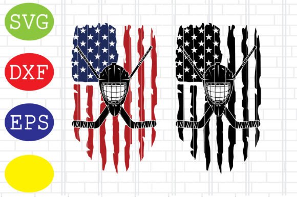 American Hockey Goalie Flag Svg: Graphics and Crafts for Real Publishing