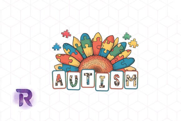 Autism Sunflower Awareness Mom Graphics for Crafts