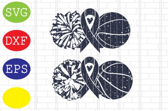 Basketball Awareness and Pom Svg: Graphics and Crafts for Local Business