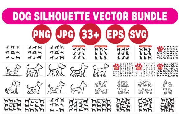Dog Silhouette Vector Bundle: A Designer's Field Test