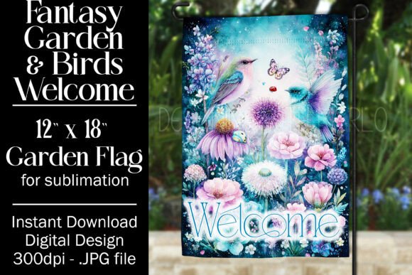 Fantasy Bird Graphics for Crafts Branding