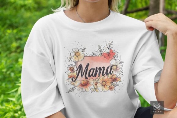 Floral MAMA Sublimation: Graphics for Crafts