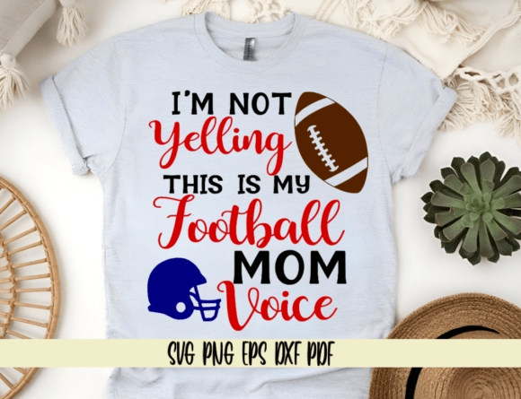 Football Mom Graphics for Crafts and Branding