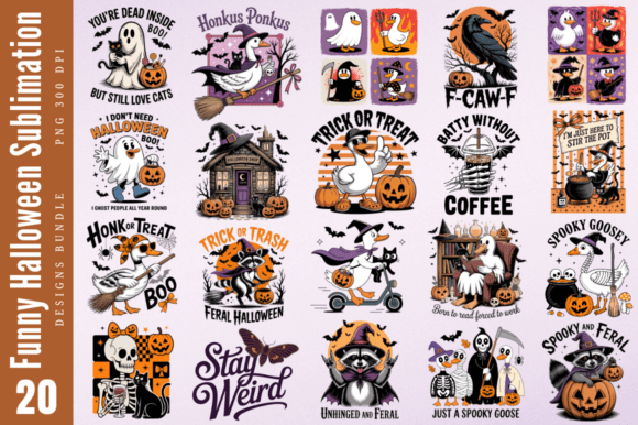 Funny Halloween Graphics for Crafts & Biz