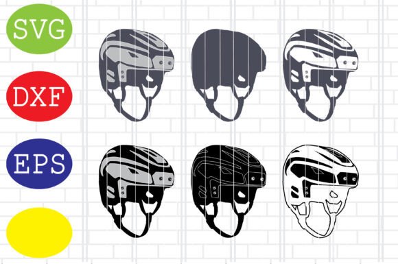 Hockey Helmet Svg: Graphics for Crafts and Content