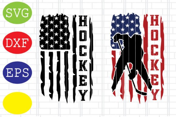 Ice Hockey Flag Svg Graphics & Crafts