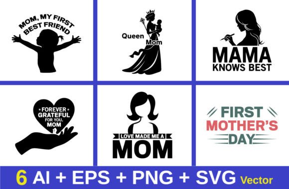Mom Vector Graphics for Crafts and T-Shirts