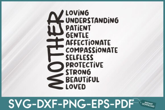 Mother Meaning I Love Mom Mothers Day Graphics and Crafts
