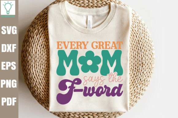 Retro SVG Graphics for Bold Mom Crafts